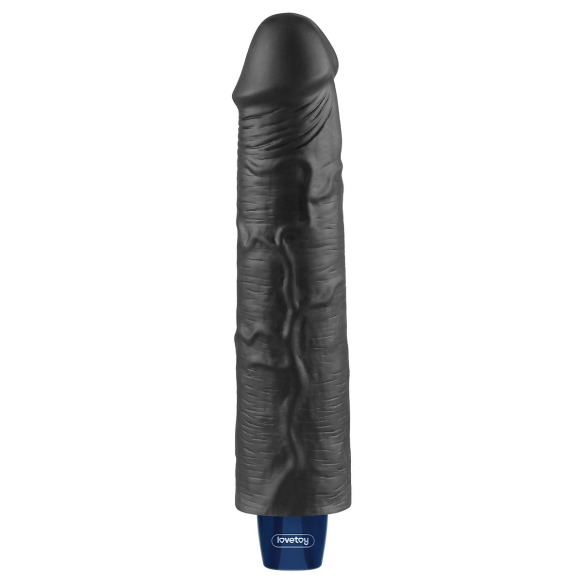 Dildó Softee 10 funkció – újratölthető, vibrációs, fekete 10-LV330222 | Lovetoy