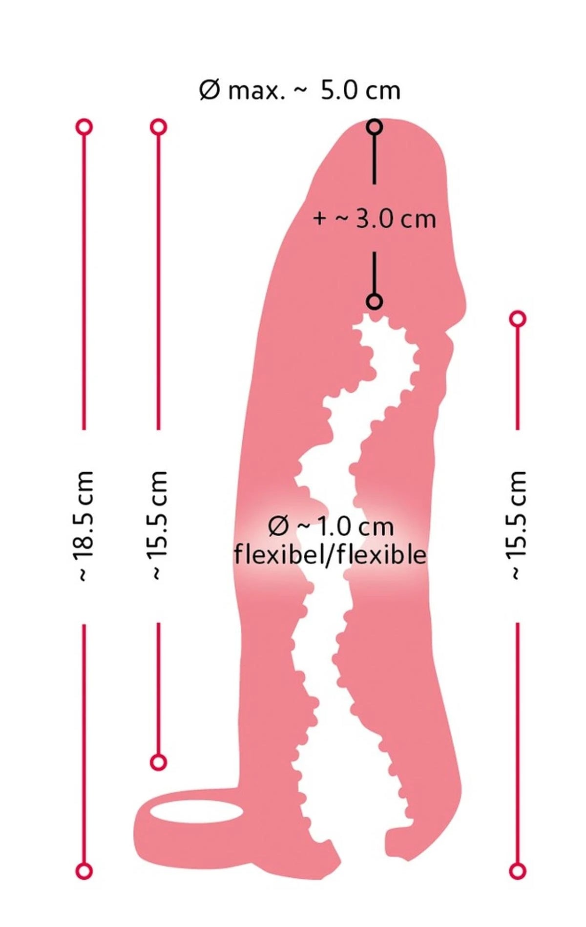 Masturbador 2in1 18.5 cm – nude | Nature Skin
