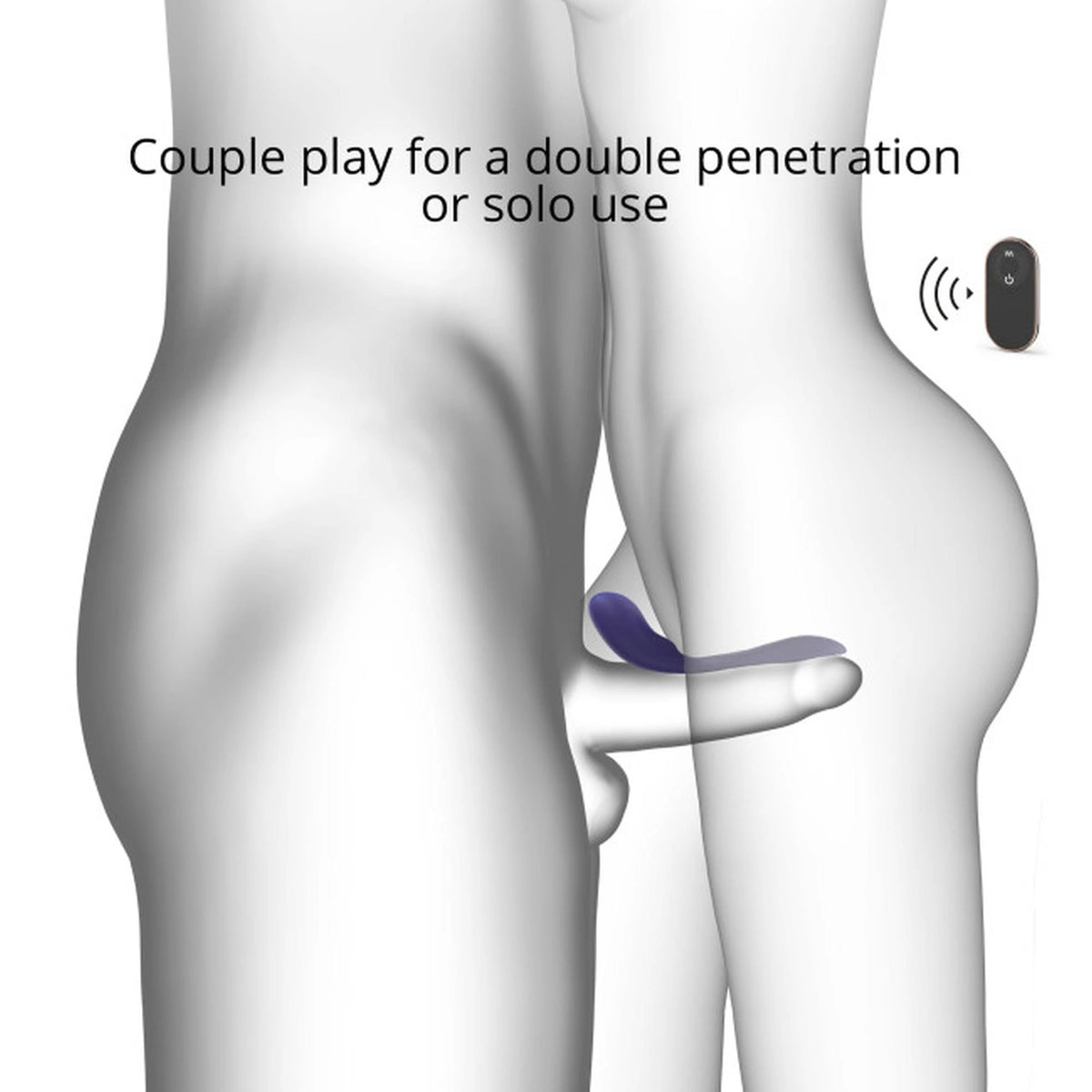 Clitoral stimulator Midnight 9 functions – remote control, rechargeable | Love to Love