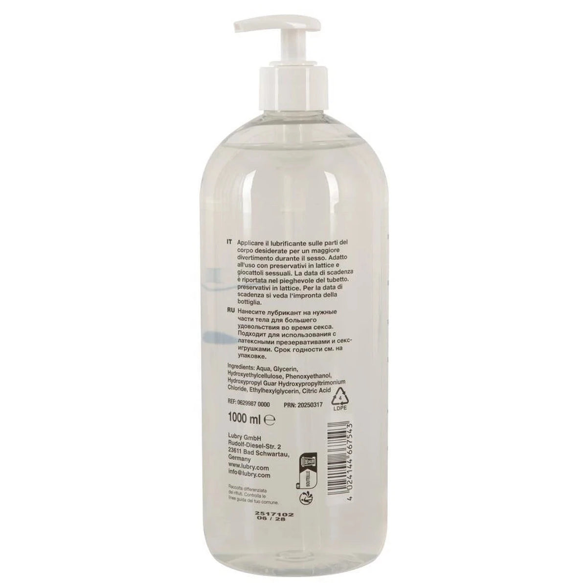 Lubricant – water-based 06299870000 | Just Glide