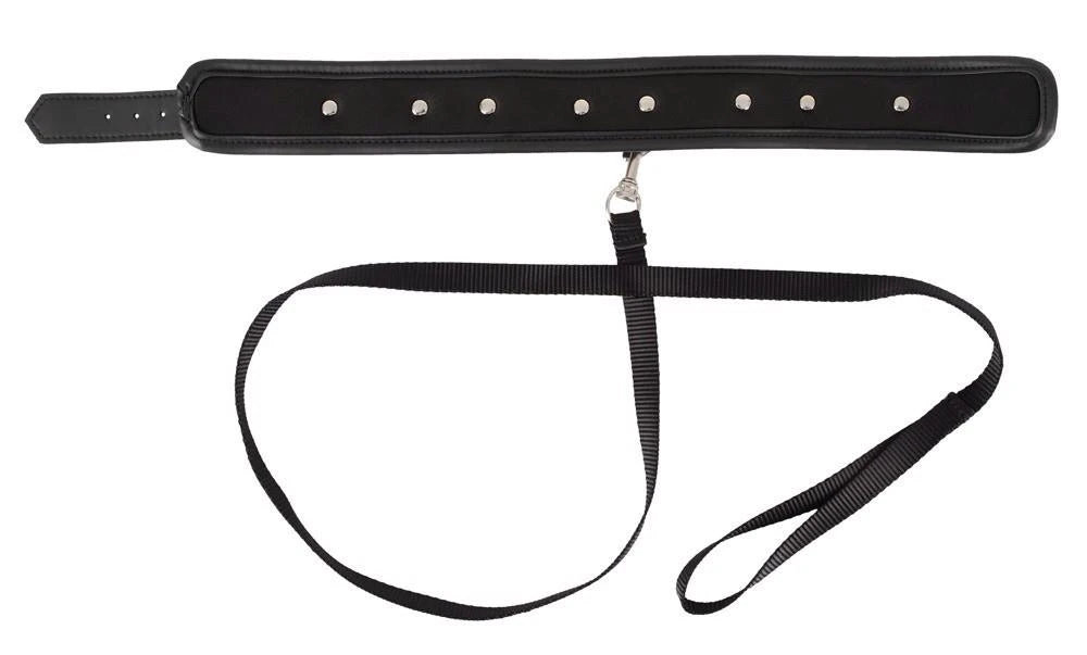 Atadura bondage Collar and Leash – negra | Vegan Fetish