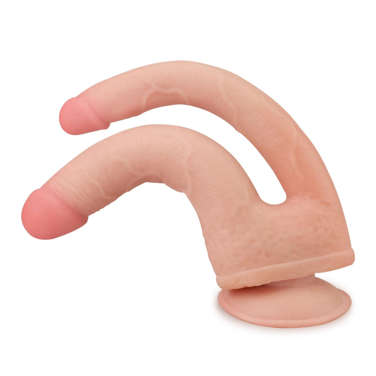 Vibratore realistico Skinlike Penetration – con ventosa, doppio, nude | Lovetoy