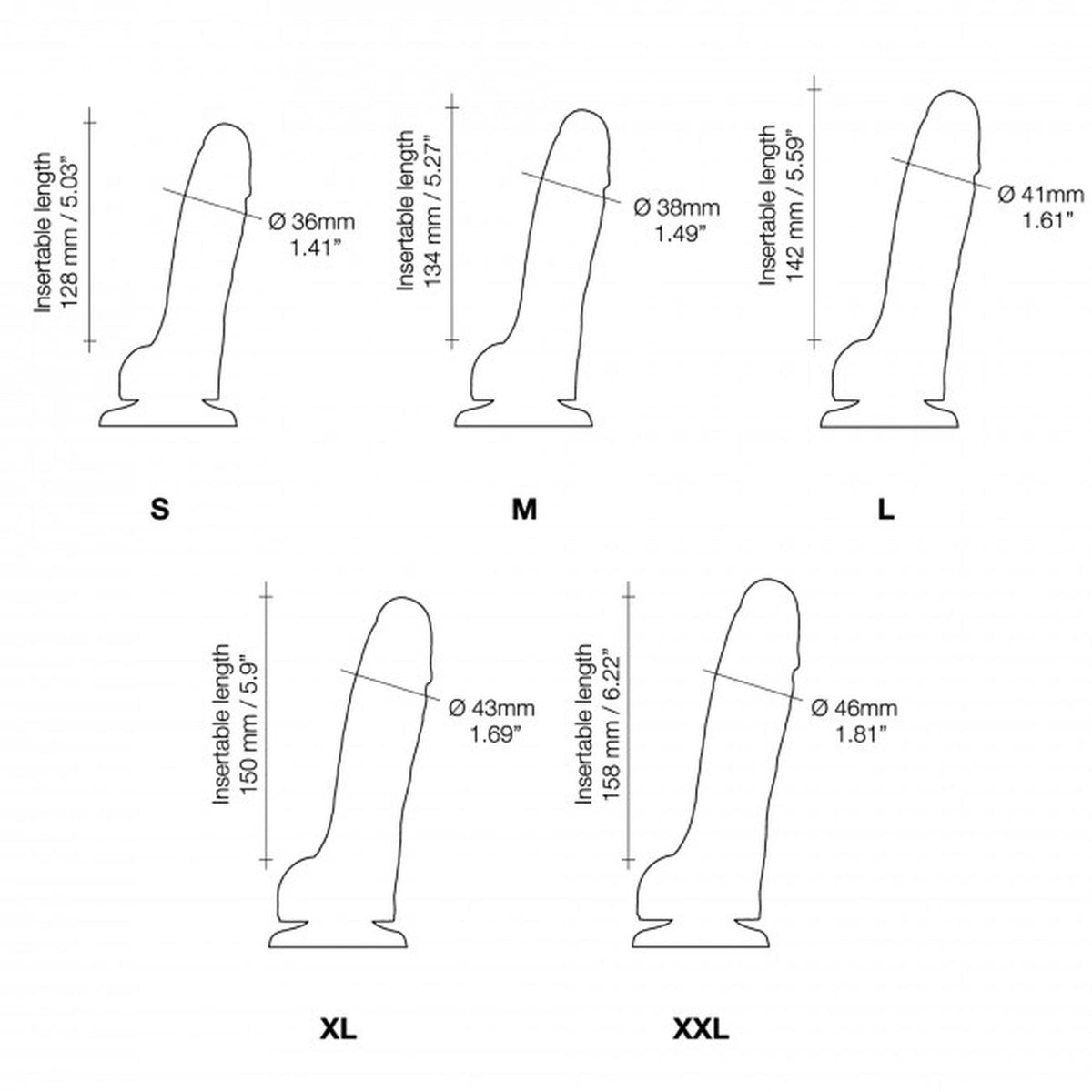 Realistic dildo Vanilla – with suction cup, nude 80-6016916 | Strap-on-me