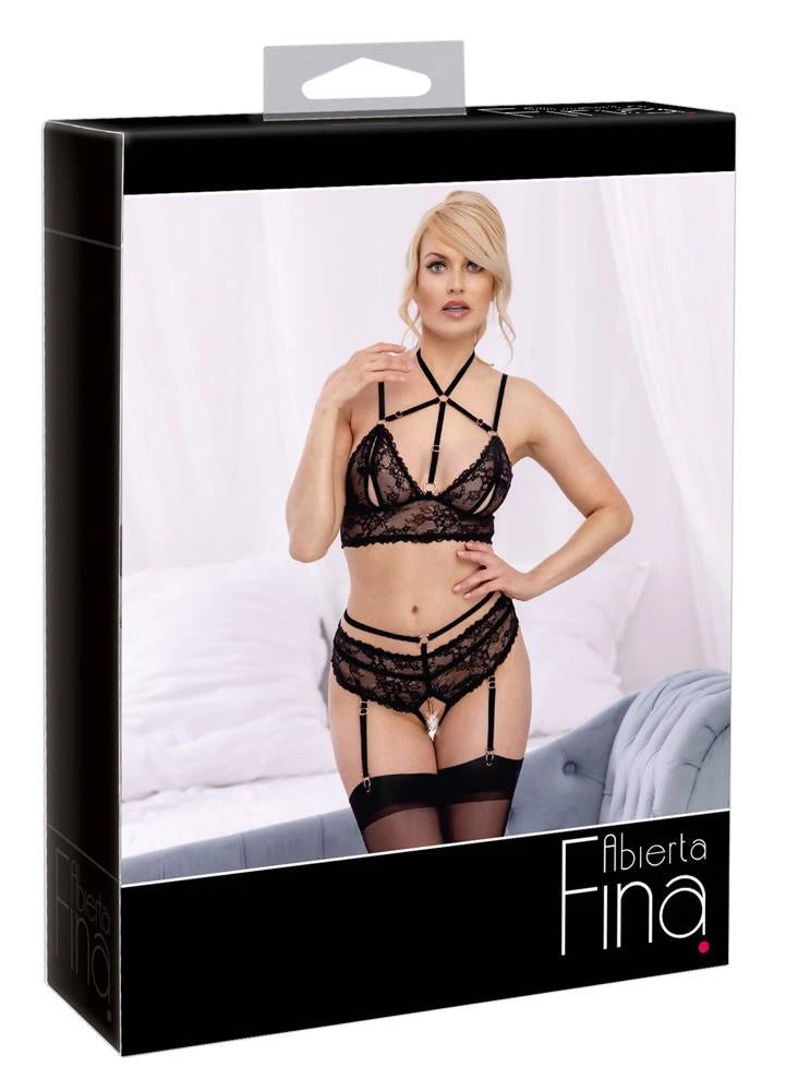 Ensemble soutien-gorge noir L