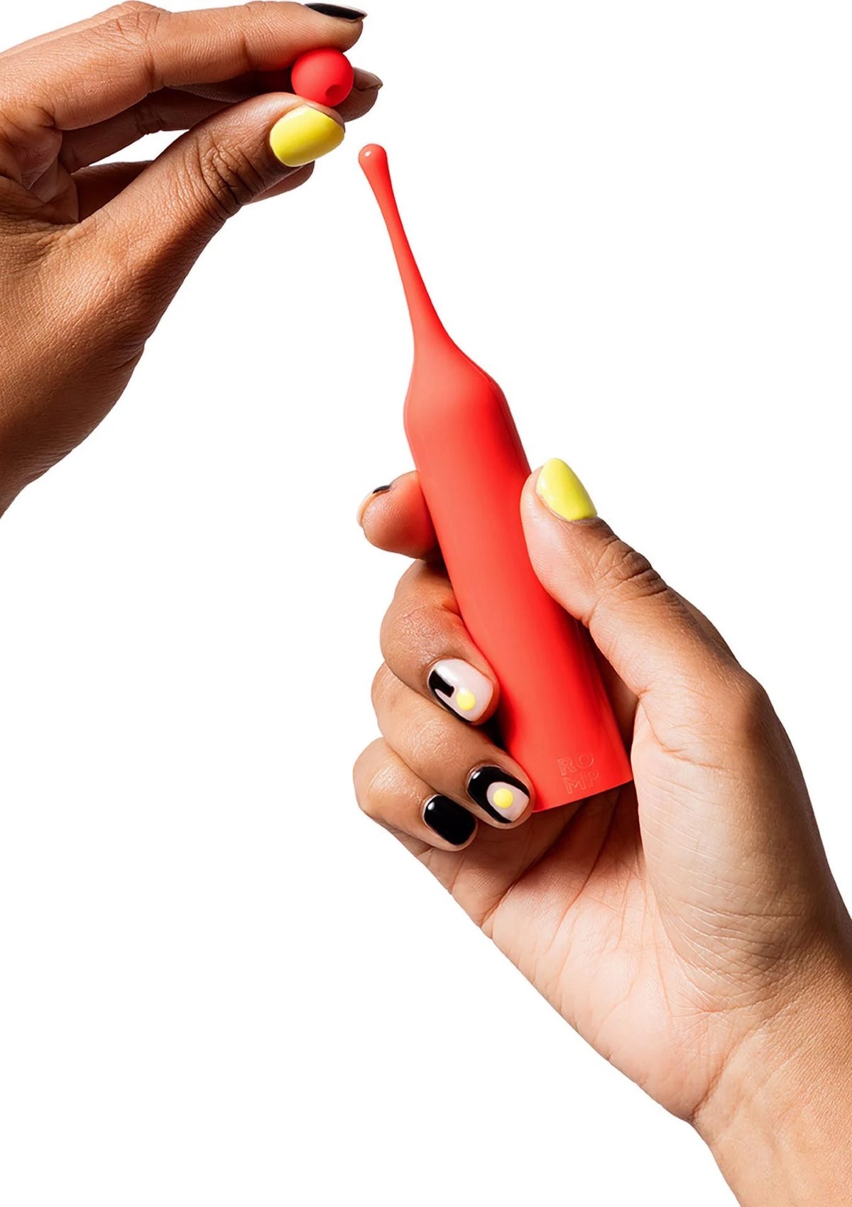 Mini vibratore Pop 6 funzioni – ricaricabile, rosso | ROMP