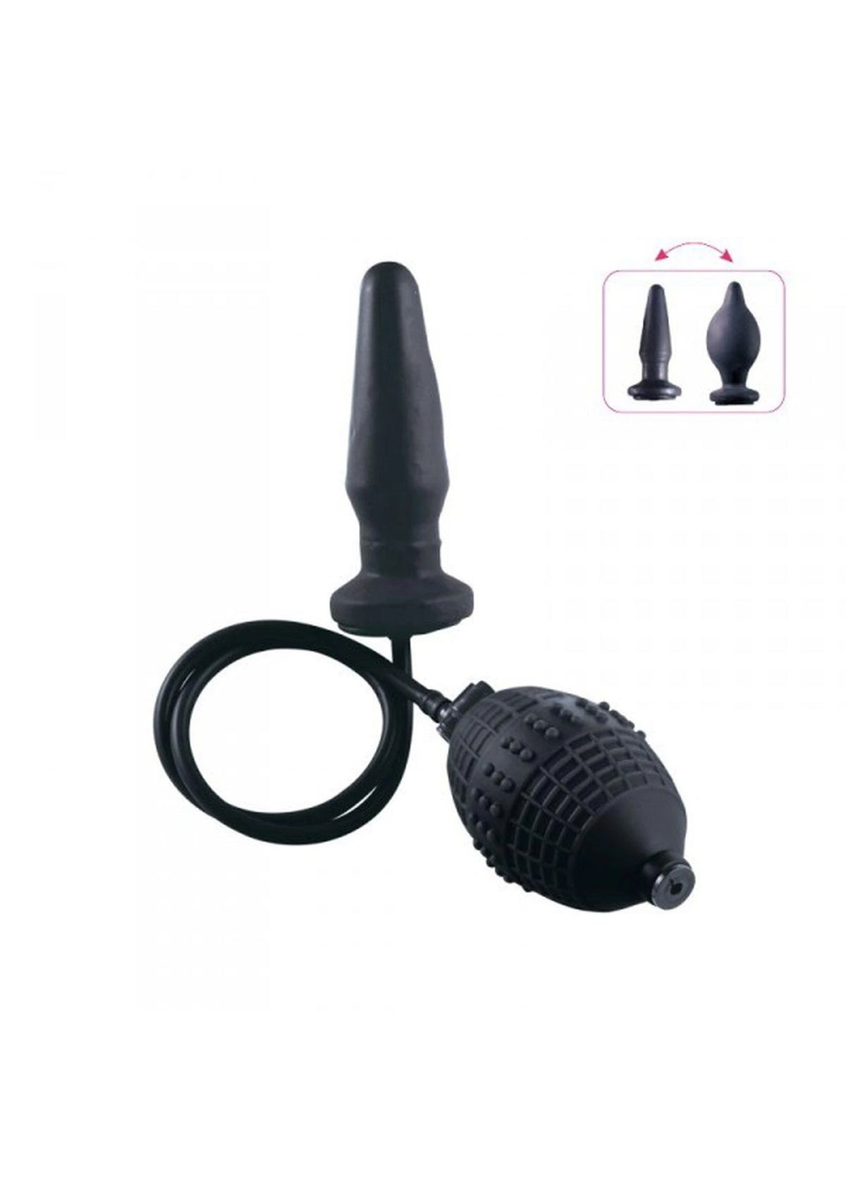 Plug anale – gonfiabile, nero