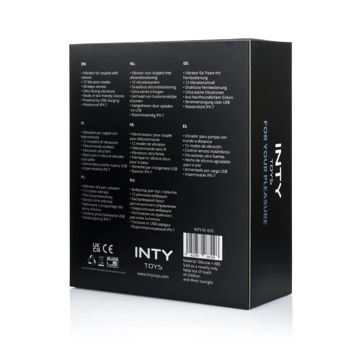 Stimulateur clitoridien Switch 12 fonctions – avec télécommande, rechargeable | INTY Toys