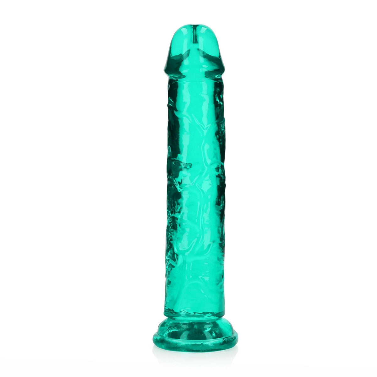 Consolador realista Straight – con ventosa, turquesa 6 cm | RealRock