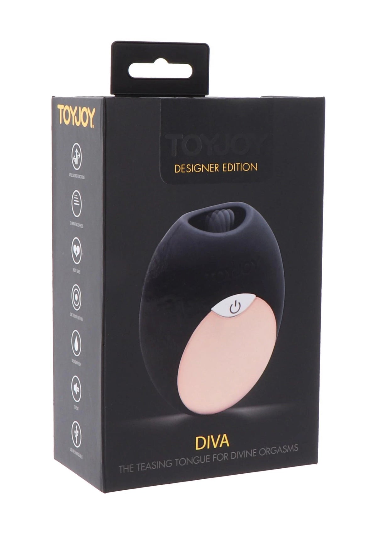 Klitoris-Stimulator Diva 4 Funktionen – wiederaufladbar, schwarz | ToyJoy