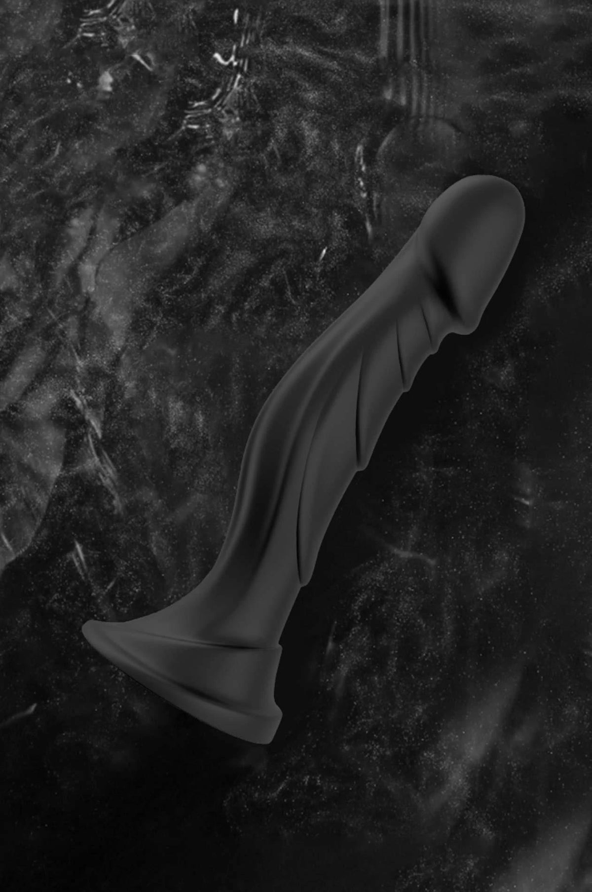 Realistic dildo Optimus 9 functions – remote control, rechargeable, black | Favorites