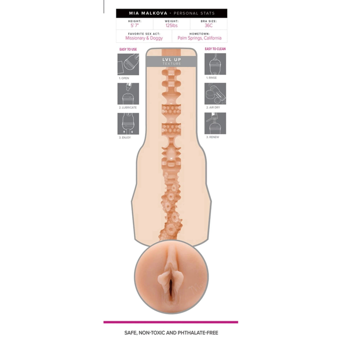Masturbatore Mia Malkova 25 cm – nude | Fleshlight