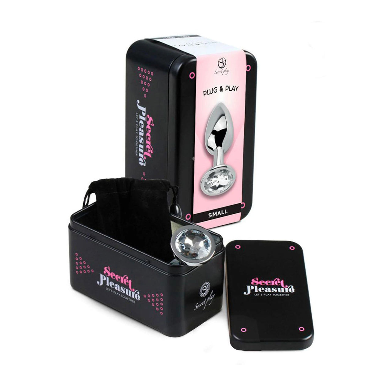 Plug anale Jewelled – con gioiello, trasparente | Secret Play