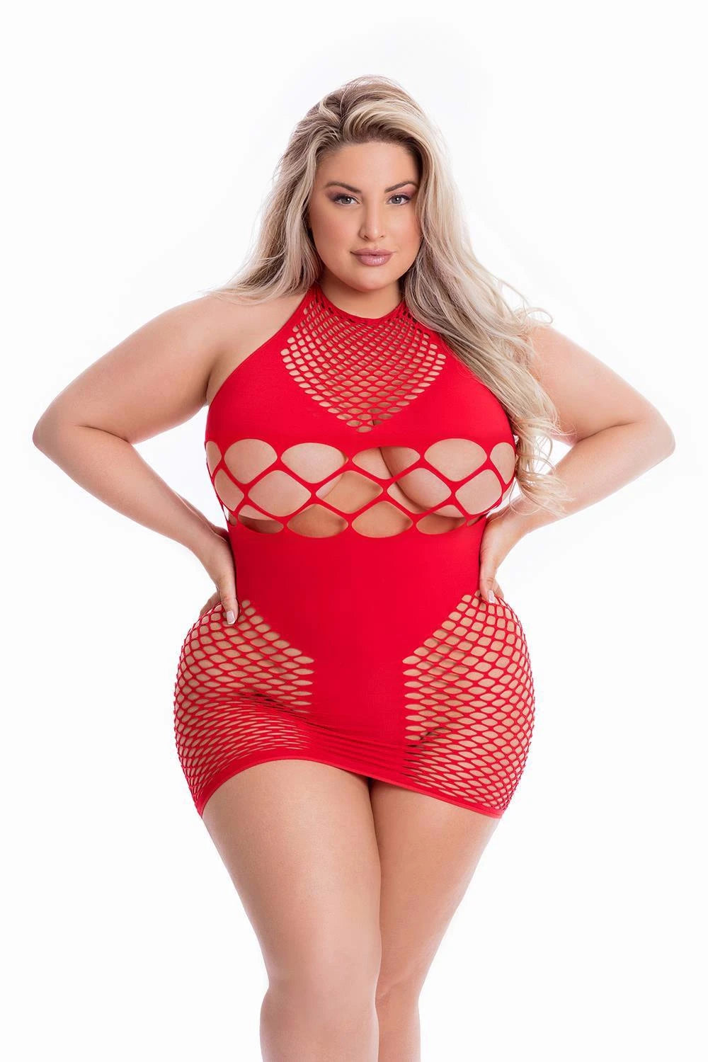 Robe Girl Gone BAD – grandes tailles, rouge | Pink Lipstick Lingerie