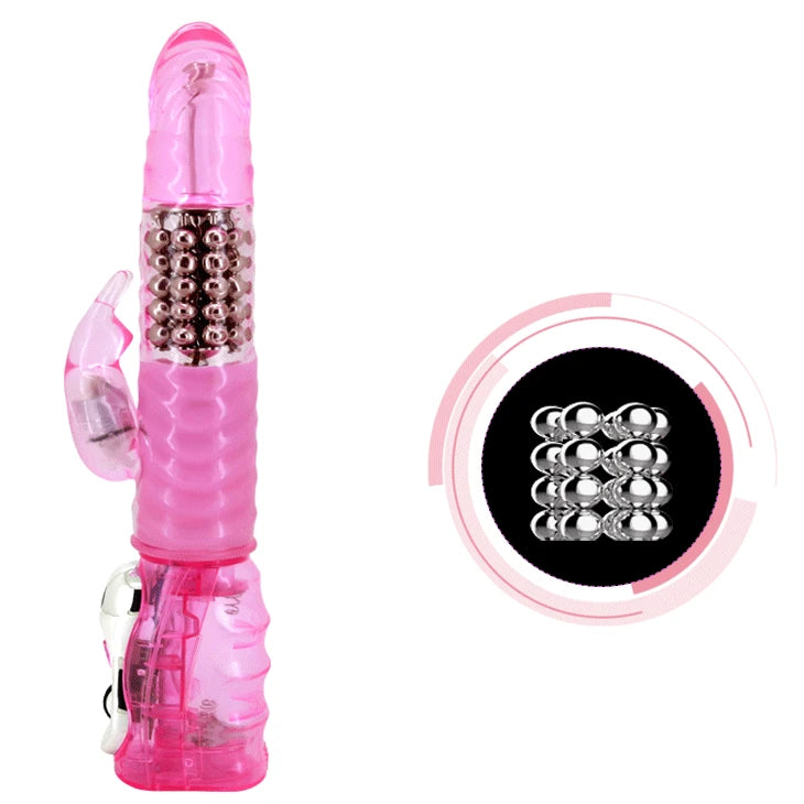 Vibratore rabbit – rotante, rosa BW-020031 | Baile