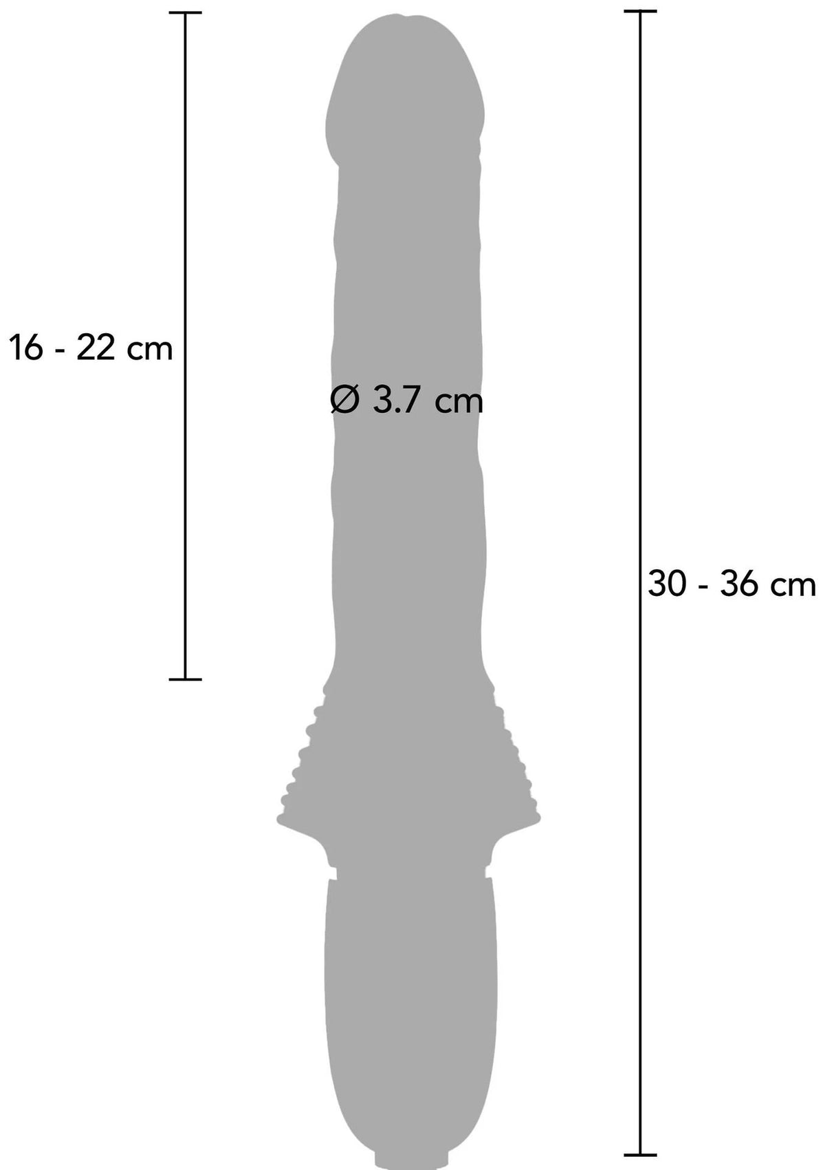 Vibrador clássico Magnum Opus Supreme Thruster 2 – com impulso, roxo | ToyJoy