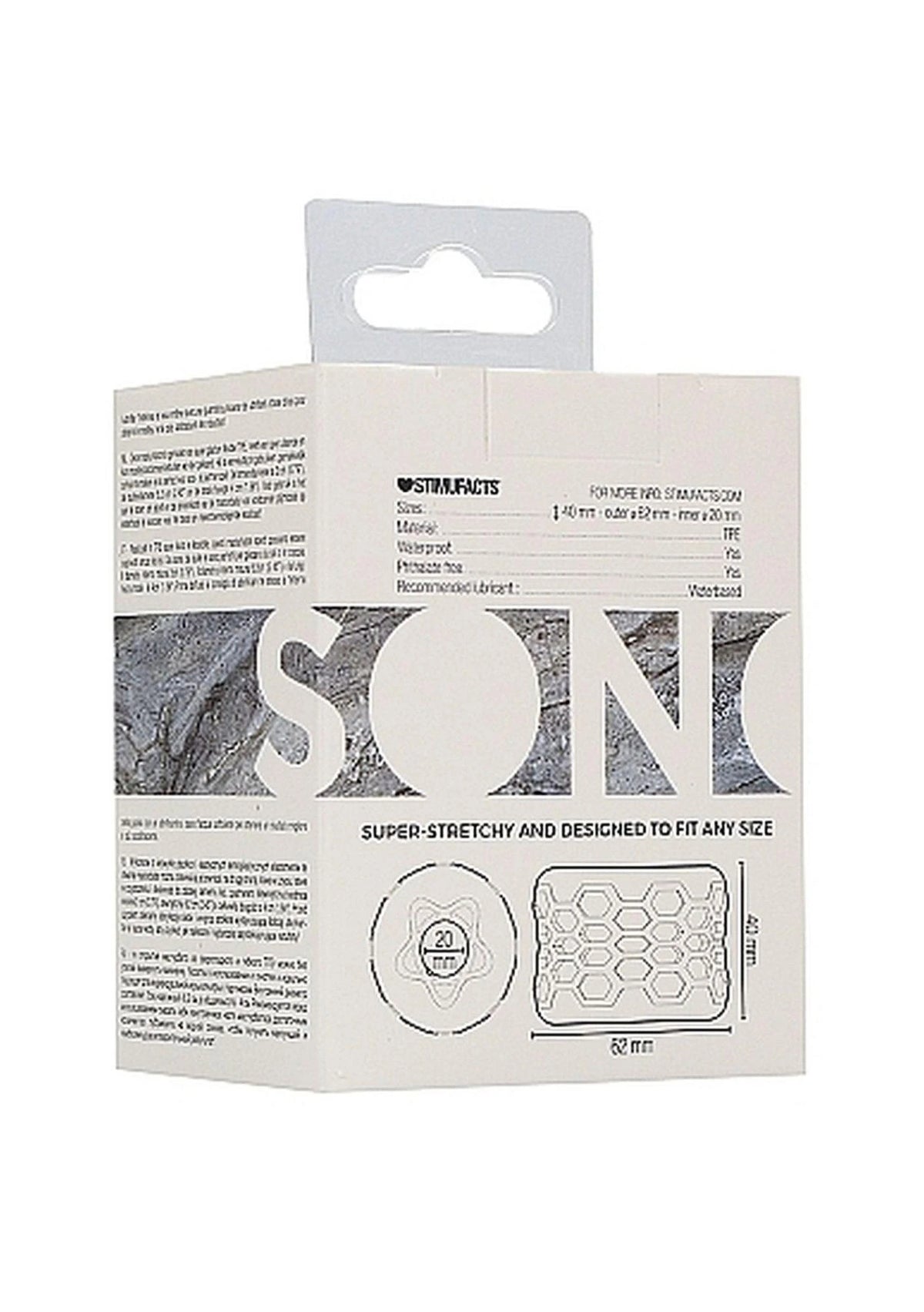 Anello fallico No.94 Bumper – trasparente | Sono
