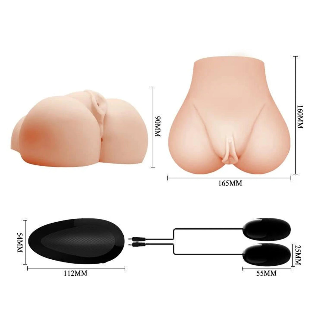 Masturbator – remote control, vibrating BM-009131Z-1 | Crazy Bull