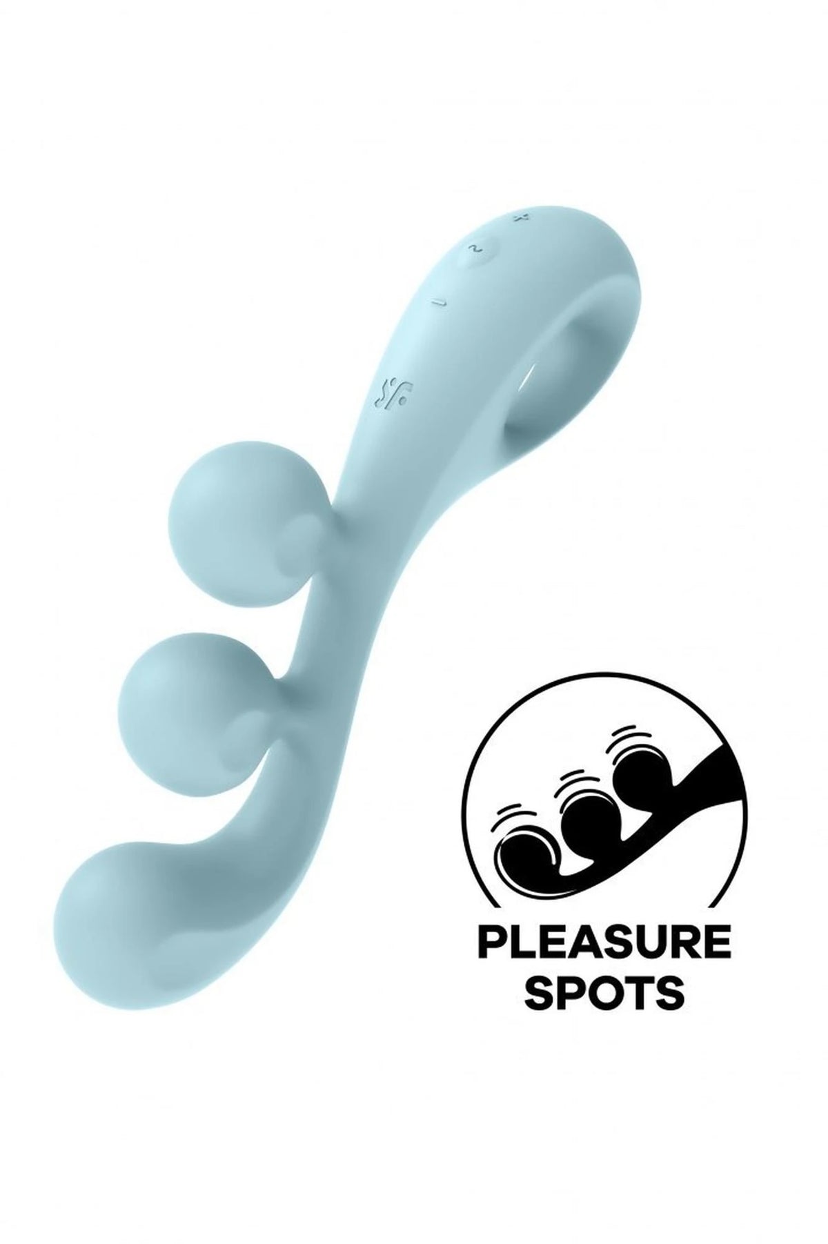 Estimulador de clítoris Tri – recargable, azul claro | Satisfyer