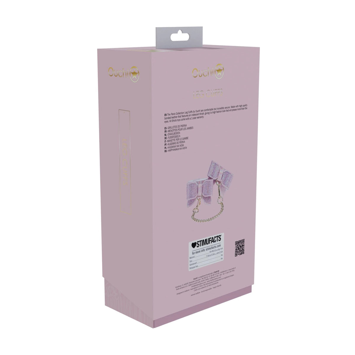 Manette Paris Leg Cuffs – rosa | Ouch!