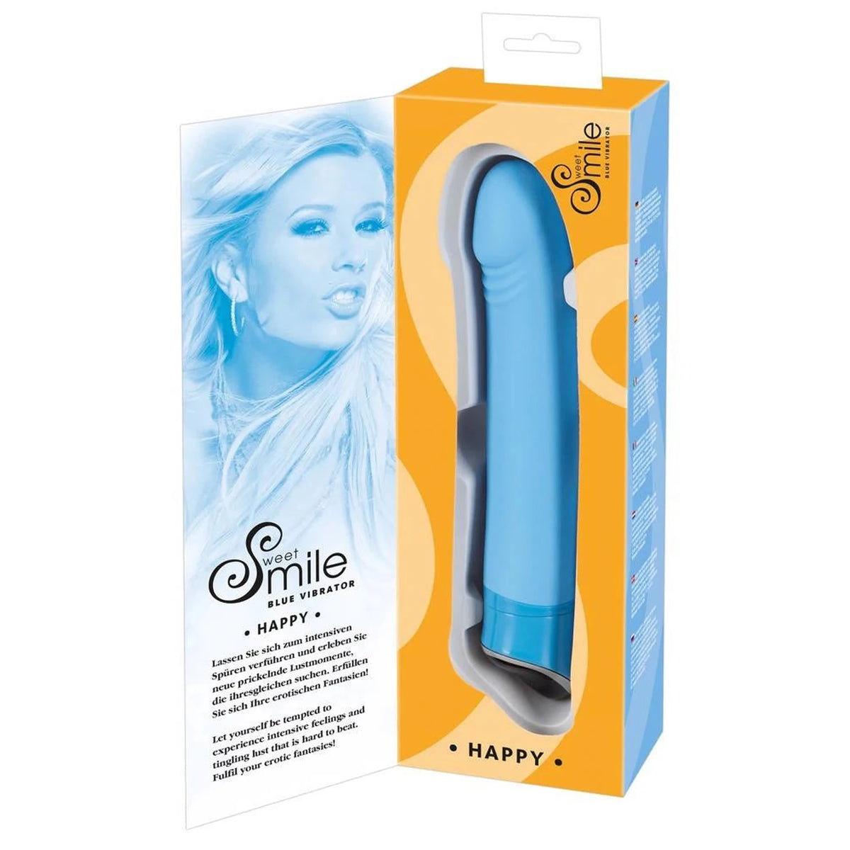 Vibrador ponto G Smile Happy 7 funções – azul
