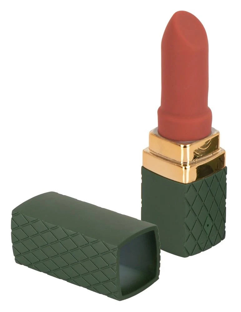 Mini vibrador Luxurious Lipstick 10 funciones – recargable, verde | Emerald Love