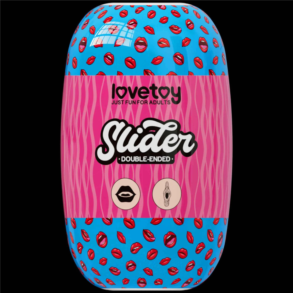 Masturbator Slider Ended 10.3 cm – vibrating, double, nude 10-LV350011 | Lovetoy