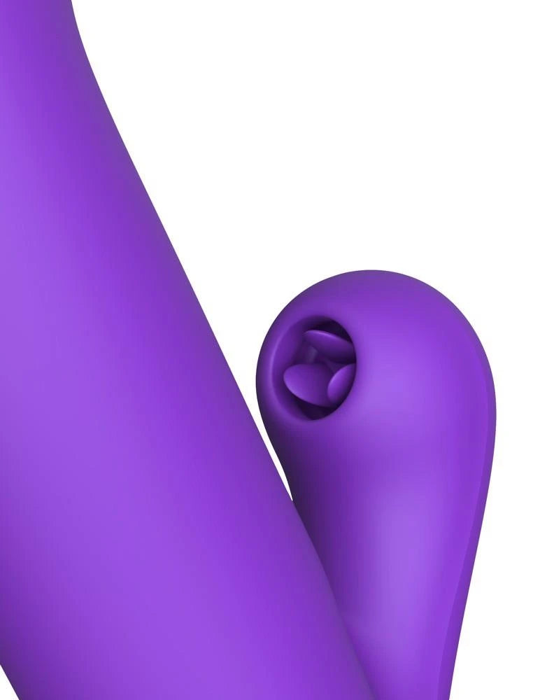 Vibratore rabbit Sonix Thruster 10 funzioni – ricaricabile, a spinta, viola | Fantasy For Her