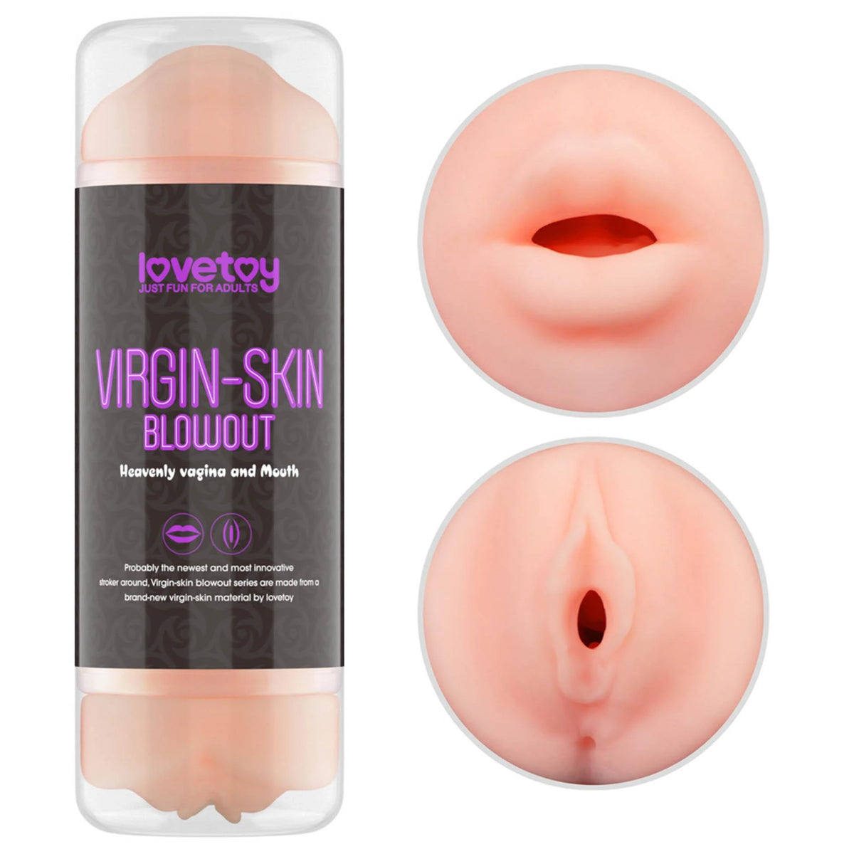 Maszturbátor Virgin Blowout Stroker 22 cm – vibrációs, testszínű 10-LV250015 | Lovetoy
