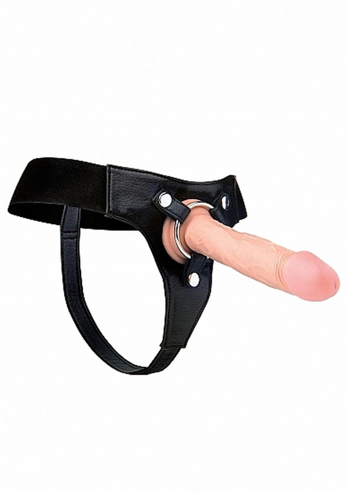 Imbracatura strap-on Elastic 37 cm – nera | RealRock