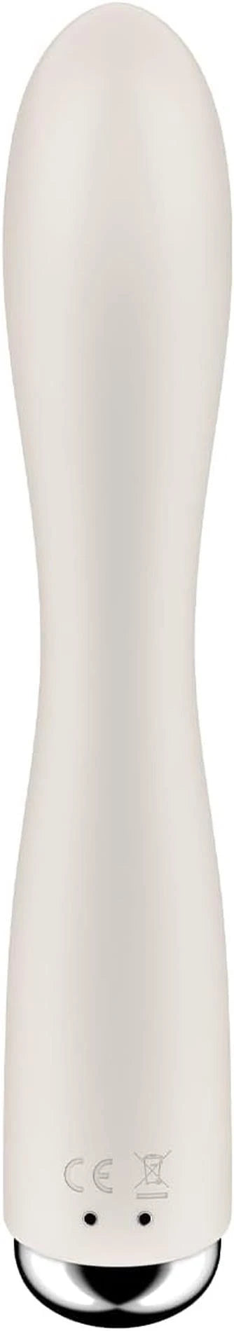 Vibrador rabbit Spinning 19.97 cm – recargable, blanco | Satisfyer