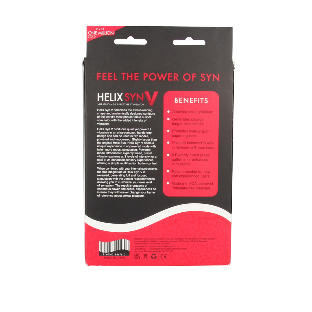 Vibrador ponto G Helix Syn 3 funções – preto | Aneros