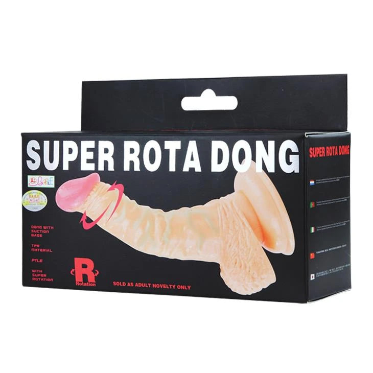 Realistic vibrator Rota base – remote control, with suction cup | Baile
