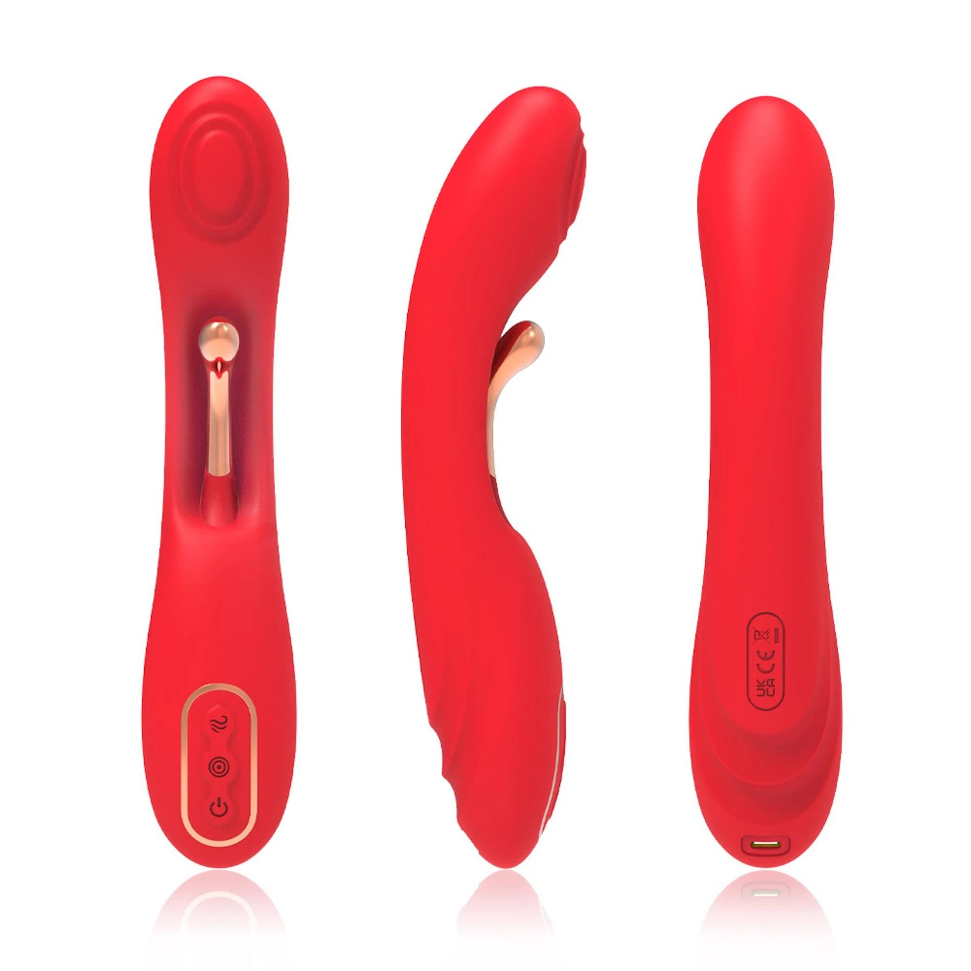 Vibration double pointe rouge Fishhook