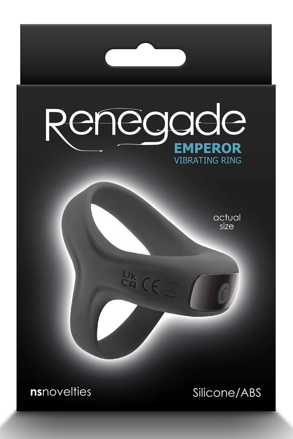 Anello fallico Renegade Emperor – vibrante, nero | NS Novelties