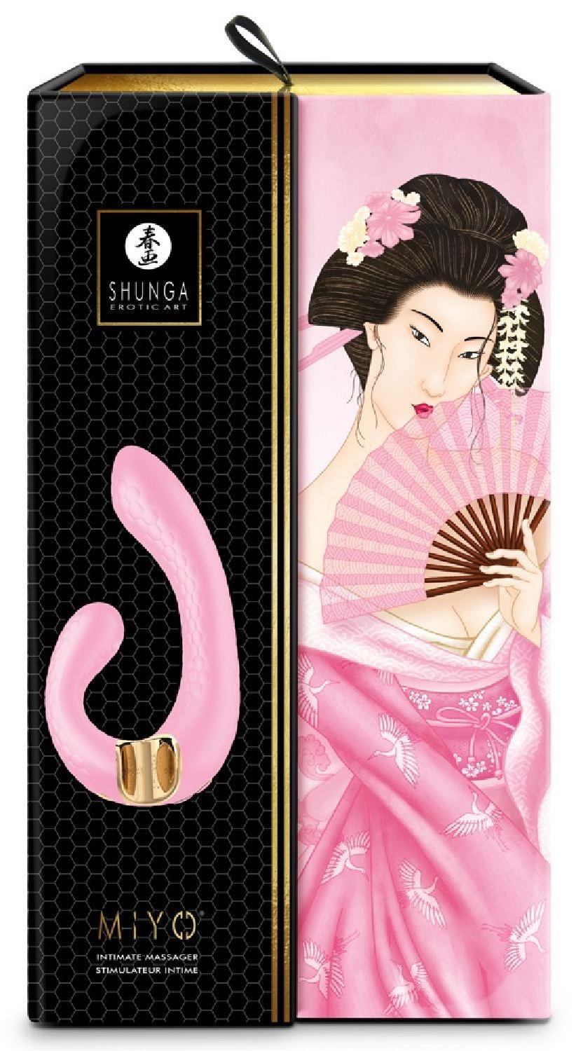 Vibratore punto G Miyo – ricaricabile, rosa | Shunga