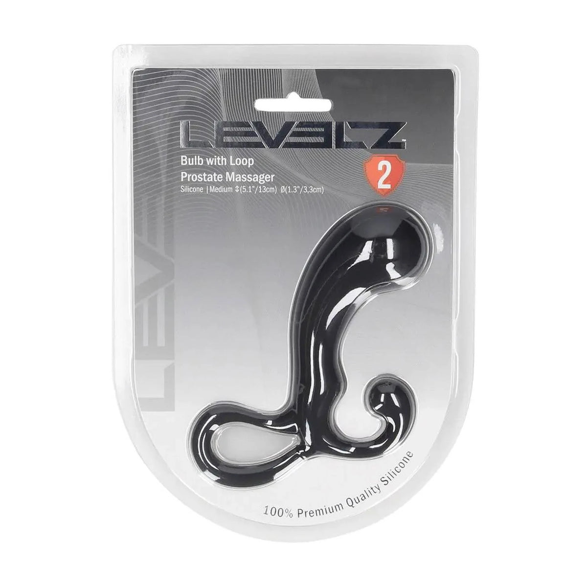 Prostate massager Bulb with Loop – black 36-LVL02-0022BLK | Levelz