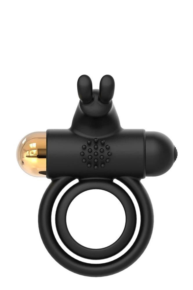 Anello fallico Elite Joel 3 velocità – ricaricabile, vibrante, nero | Dream Toys