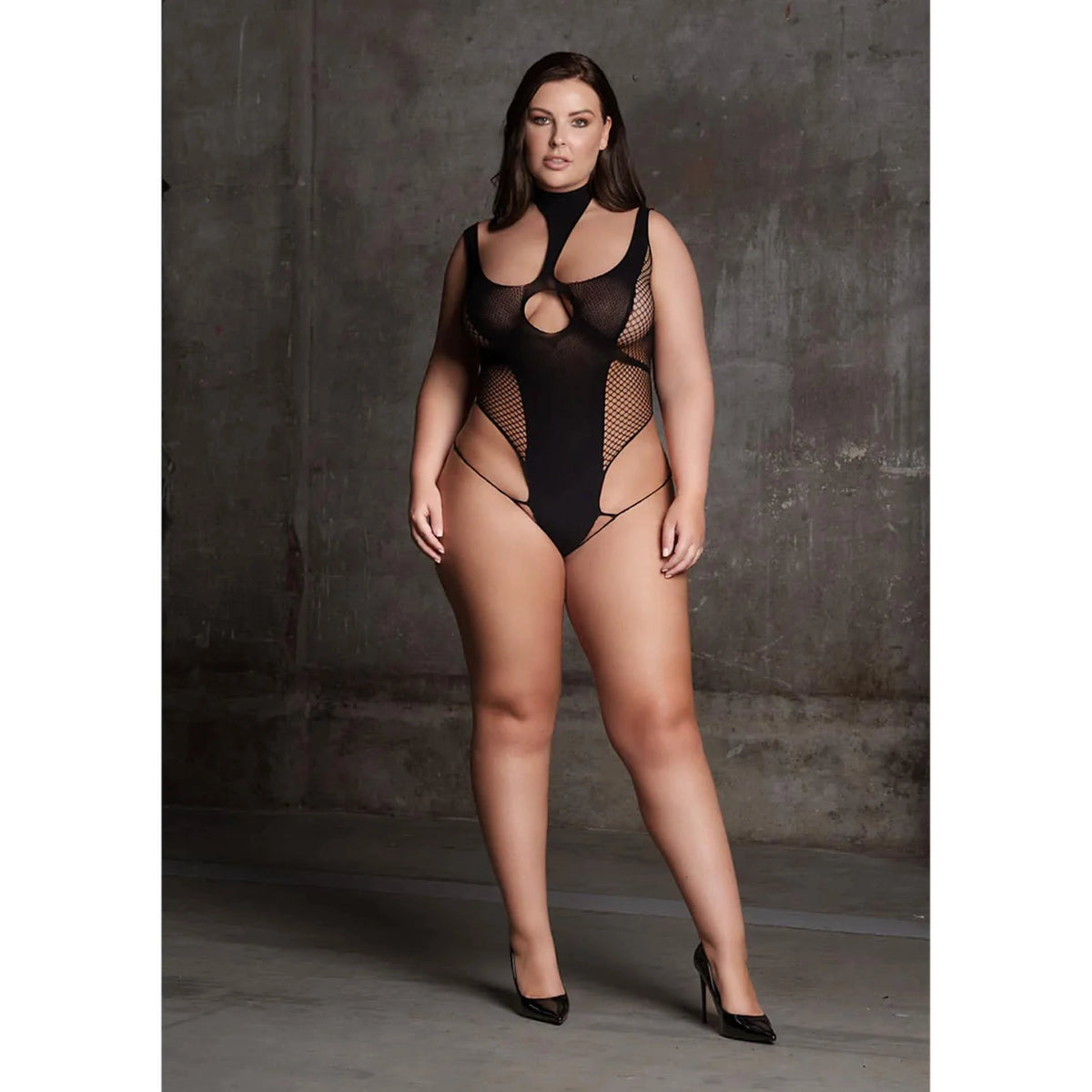 Body Cyllene Xlviii Turtleneck Queen – taglie forti, nero | Le Désir