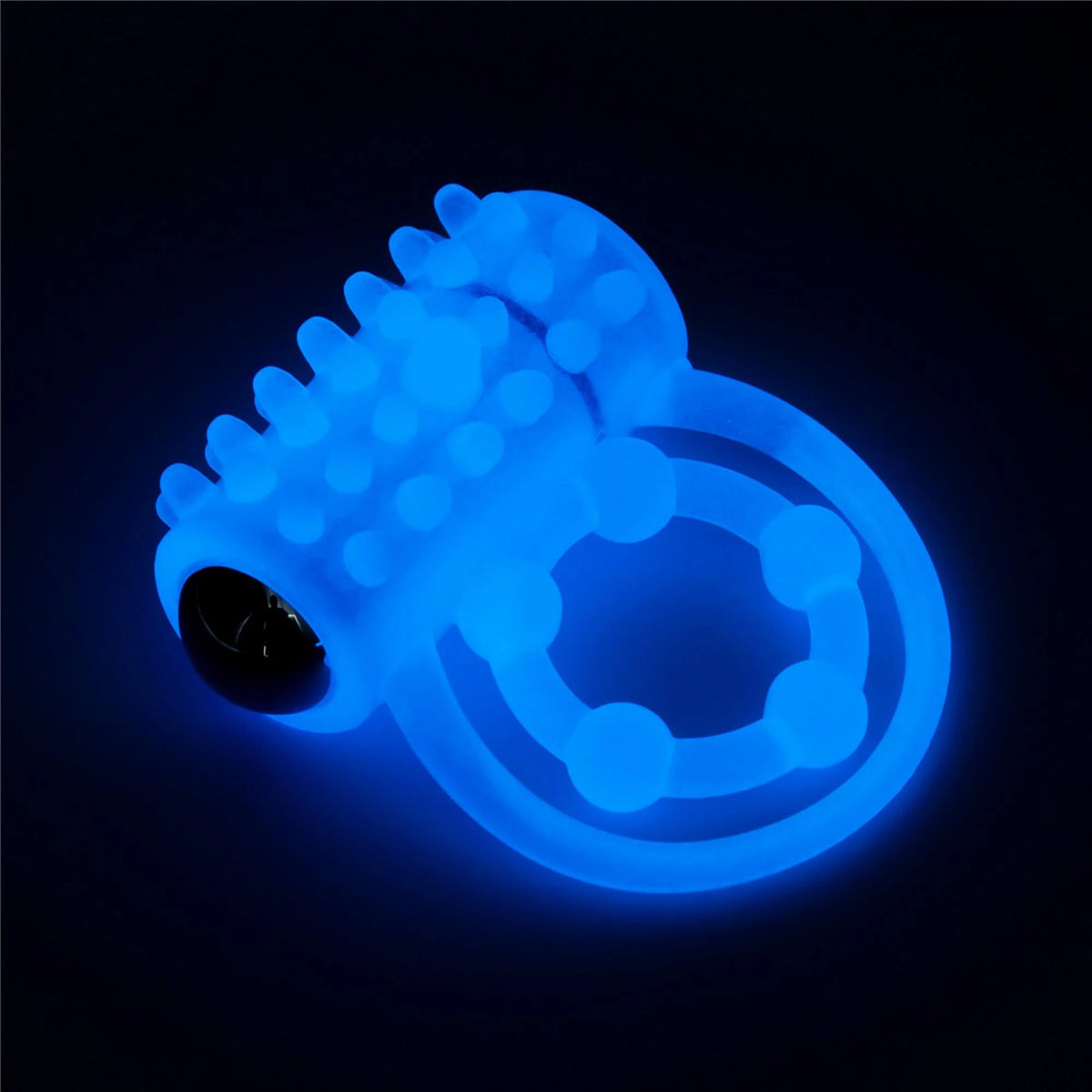 Anello fallico Lumino Play – vibrante, blu 10-LV343216 | Lovetoy