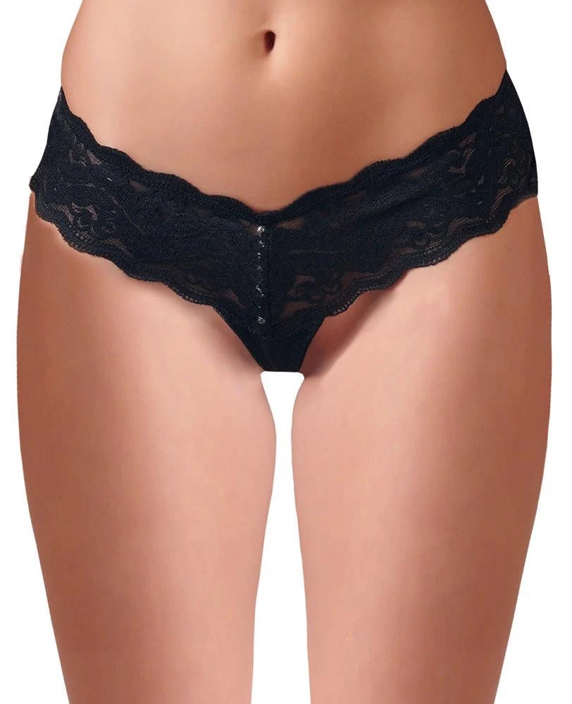 Culotte – en dentelle, florale, noire 23200611021 | Cottelli LINGERIE