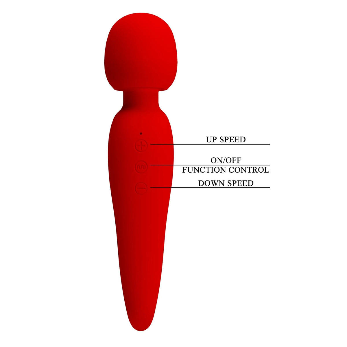 Massajador wand Meredith Memory 5 funções – recarregável | Pretty Love