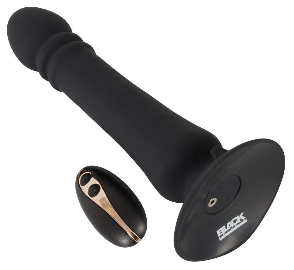 Plug anale thruster 7 funzioni – vibrante, a spinta, nero | Black Velvets