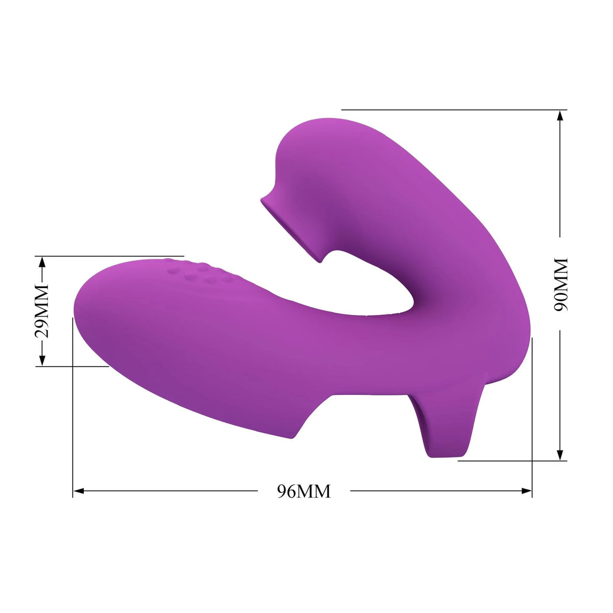 Vibrador de dedo Athena tapping Memory 7 funciones – morado | Pretty Love