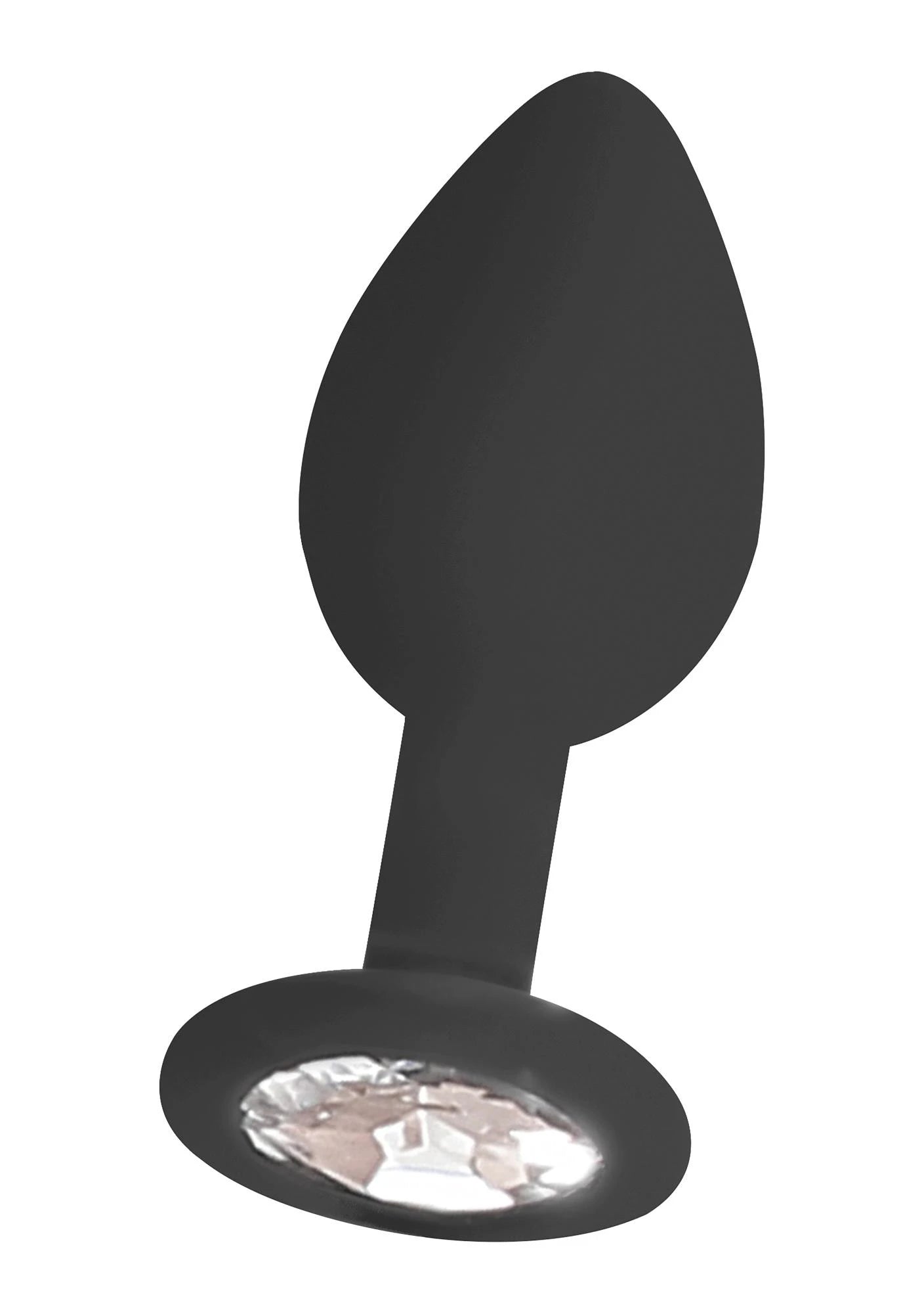 Silicone Butt Plug with Removable Jewelry