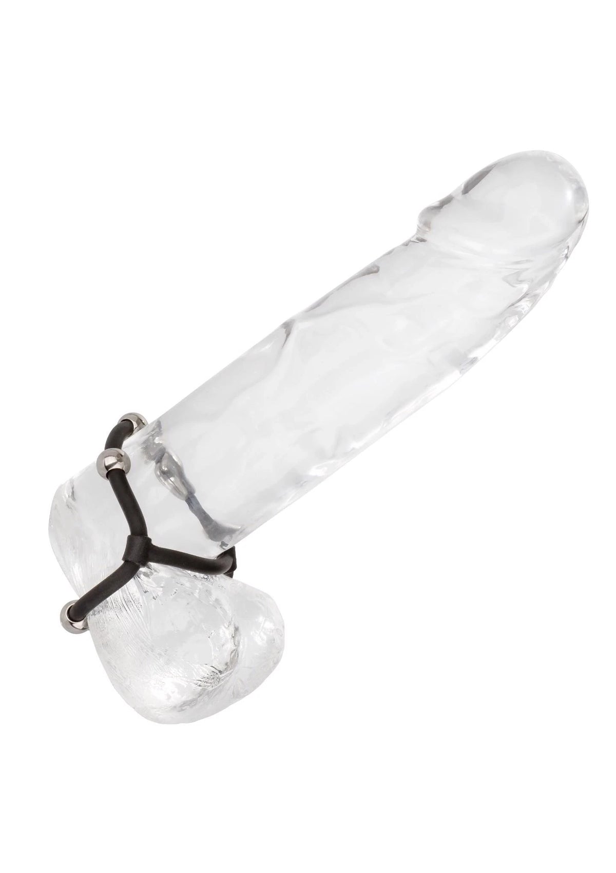 Anello fallico Beaded Maximizer – doppio, nero | Calexotics