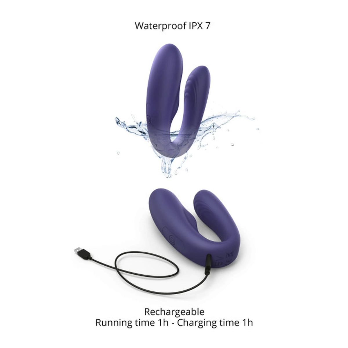 Clitoral stimulator Midnight 9 functions – remote control, rechargeable | Love to Love