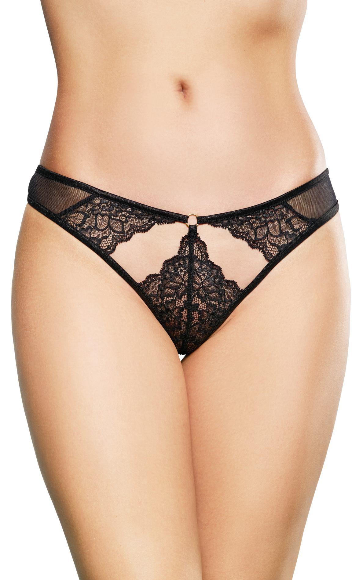 Culotte – en dentelle, avec string, noire 89-5591249716 | SoftLine Collection