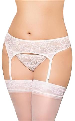 Porte-jarretelles 3316 - Grande taille - blanc 2XL