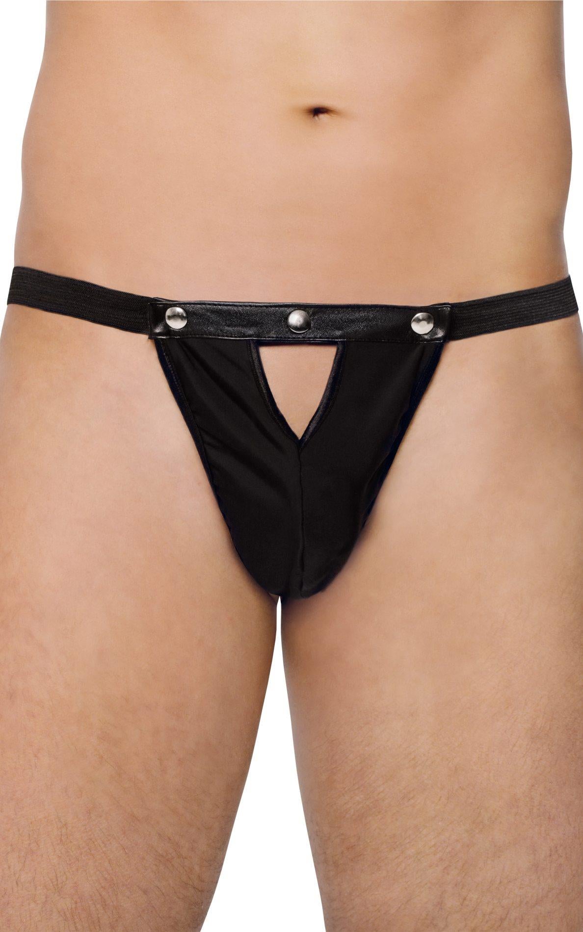 Perizoma uomo – in rete, nero 89-5591450710 | SoftLine Collection