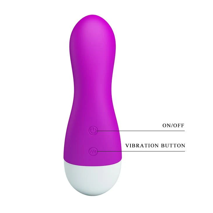 Mini vibratore IAN 30 funzioni – ricaricabile, fucsia | Pretty Love